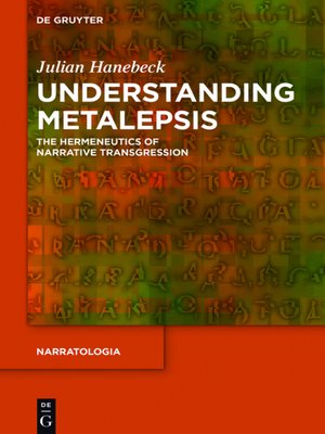 cover image of Understanding Metalepsis